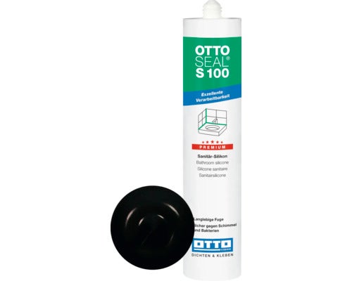 OTTOSEAL S 100 Sanitärsilikon C04 schwarz 300 ml