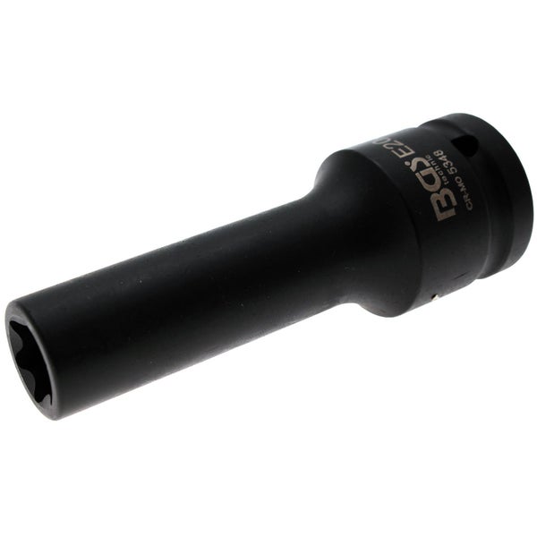 BGS Kraft-Steckschlüssel-Einsatz E-Profil, tief Antrieb Innenvierkant 20 mm (3/4) SW E20 mm - 5348