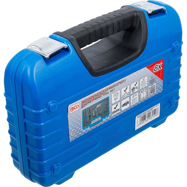 Motor Einstellwerkzeug Satz im blauen Werkzeugkoffer