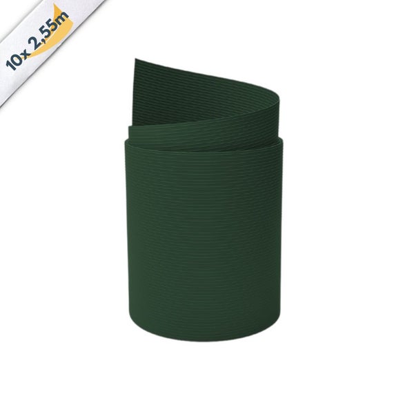 Sichtschutzstreifen, 10er-Pack, jeweils 2,55 Meter lang, zur Montage am Gartenzaun