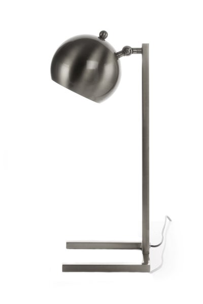 Moderne Tischlampe in Silber 50 cm | Wohnzimmer Esszimmer Leuchte