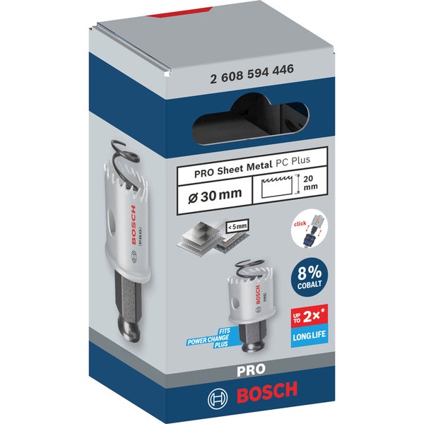 Bosch PRO Sheet Metal PC Plus Lochsäge 30 mm - 2608594446