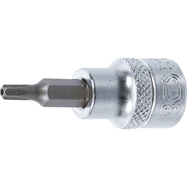BGS Bit-Einsatz Antrieb Innenvierkant 10 mm (3/8) T-Profil (für Torx) mit Bohrung T20 - 2571