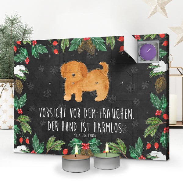 Mr. & Mrs. Panda Duftkerzen Adventskalender Hund Flauschig - Schwarz