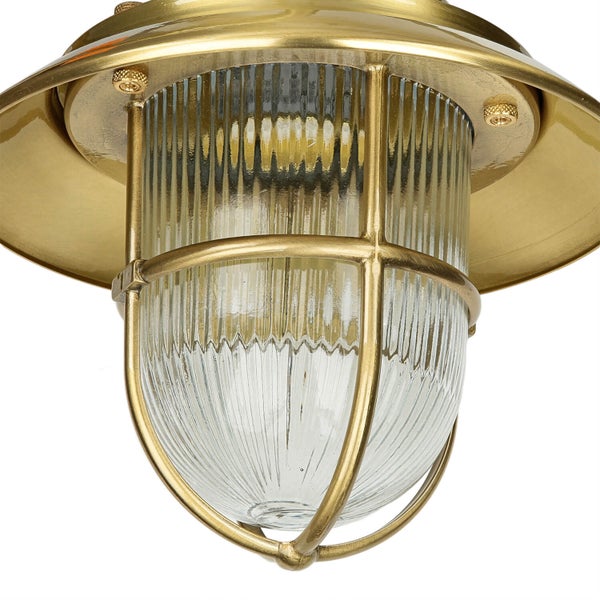 Deckenleuchte aus Glas und Metall