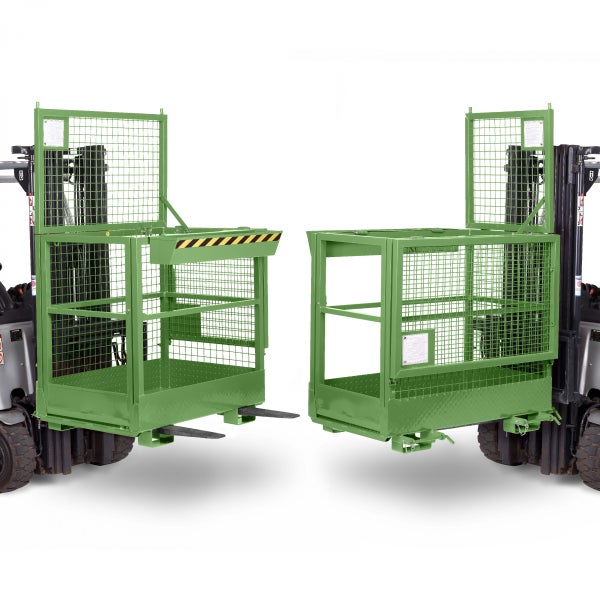 R+R Industrietechnik Arbeitskorb Typ RAK-DUO 1200x800x1950mm RAL6011 Resedagrün