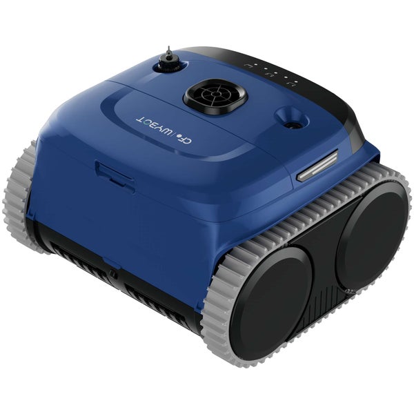WYBOT Poolroboter mit Raupenantrieb zur automatischen Reinigung von Poolböden.