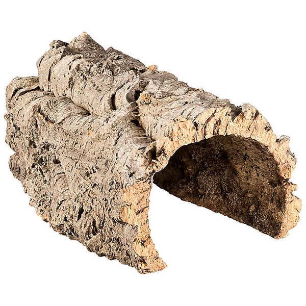 Korkrindentunnel für Terrarien und Kleintiere, Naturkork-Unterschlupf.