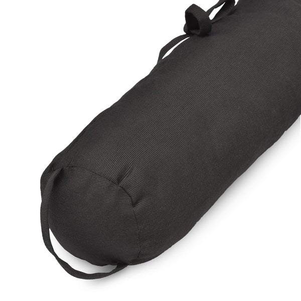 Längliches Kissen aus Stoff mit Tragegriffen