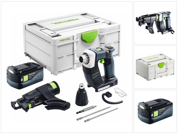 Festool DURADRIVE DWC 18-2500 Basic Akku Bauschrauber 18 V 18 Nm Brushless + 1x Akku 5,0 Ah + Systainer - ohne Ladegerät