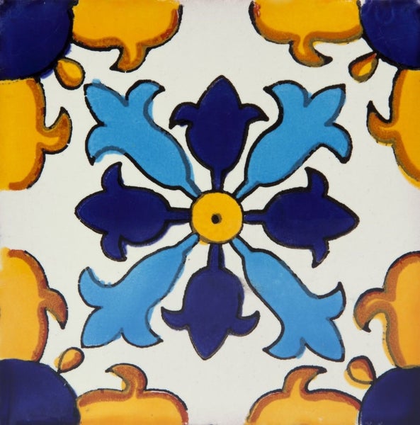 Dekorative Fliese mit Blumenmuster für Wand- und Bodengestaltung