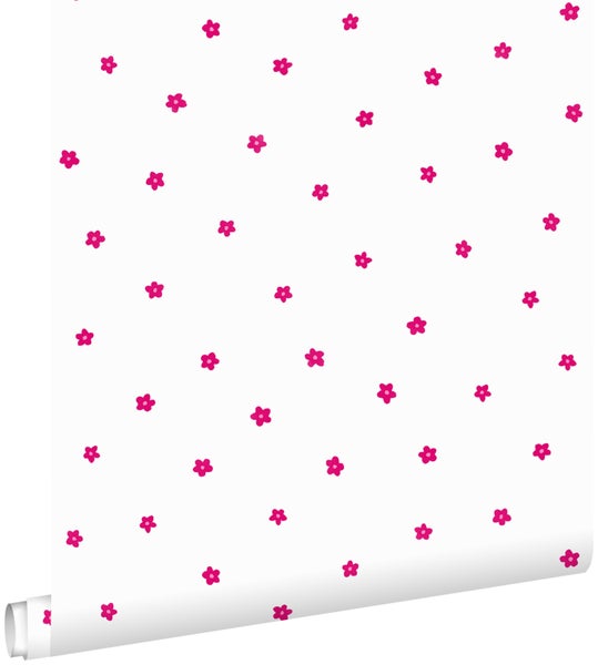 ESTAhome Tapete Blumen Rosa - 53 cm x 10,05 m - 115814