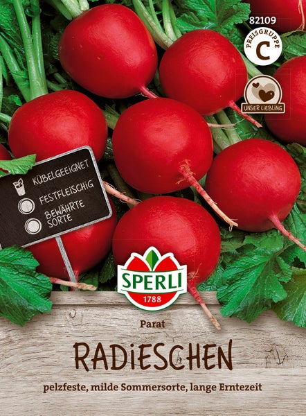 Sperli Saatgut Radieschen Parat für den Anbau im Kübel oder Garten