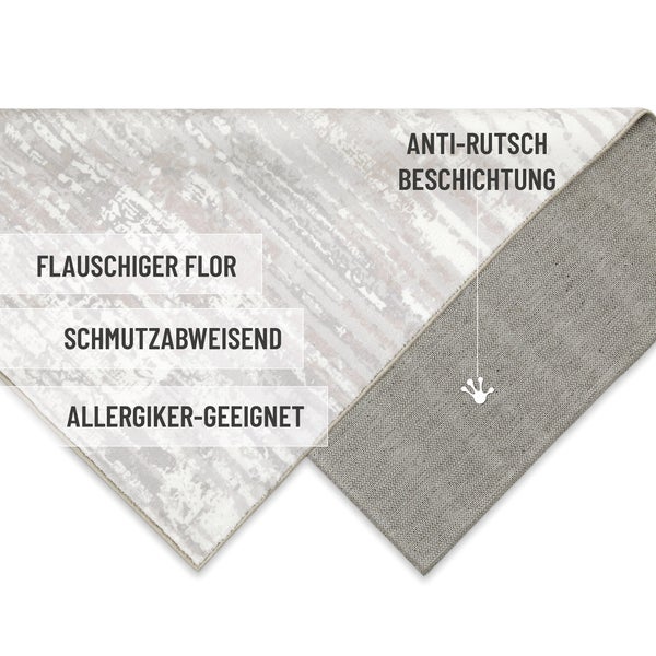 Badteppich Greige Mauri WECONhome 60x100 cm