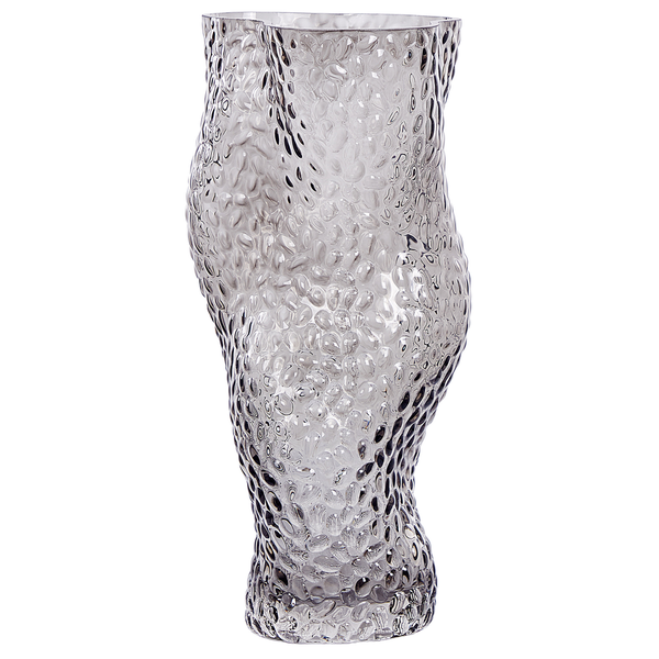Blumenvase DYTIKO Glas 31 cm Grau