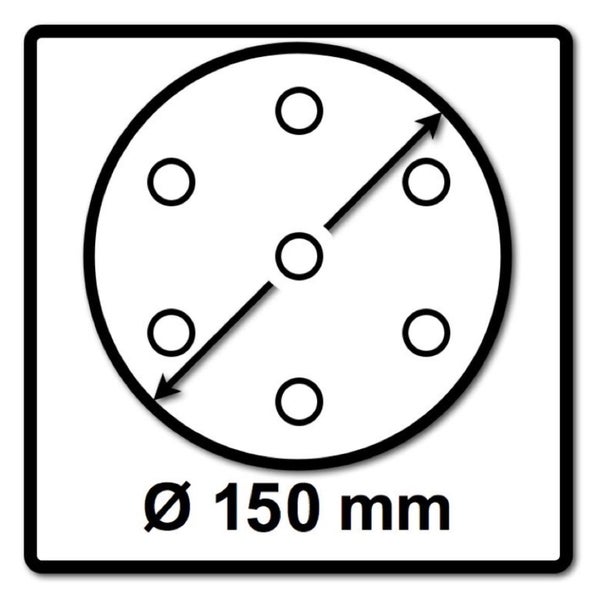 Festool STF D150/48 Schleifscheiben Rubin 2 P180 150 mm 200 Stk. ( 4x 575192 ) für RO 150, ES 150, ETS 150, ETS EC 150, LEX 150, WTS 150, HSK-D 150