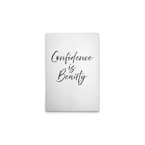 Dekoratives Wandbild mit dem Schriftzug Confidence is Beauty