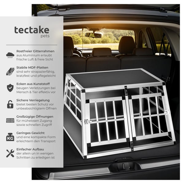 Hundebox für das Auto von tectake pets