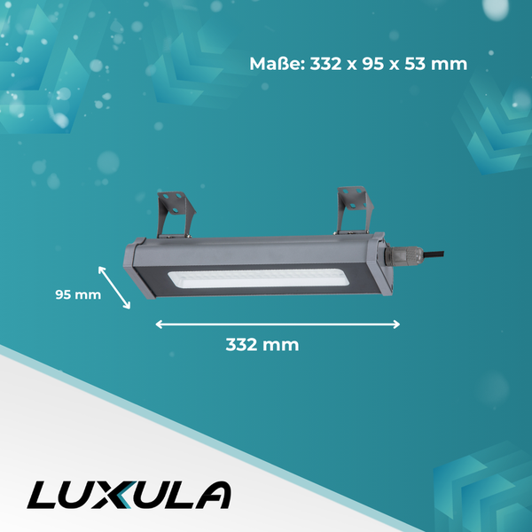 LUXULA LED Hallenstrahler 50W Highbay 6200lm 5000K Neutralweiß Linearer Hallenstrahler IP65