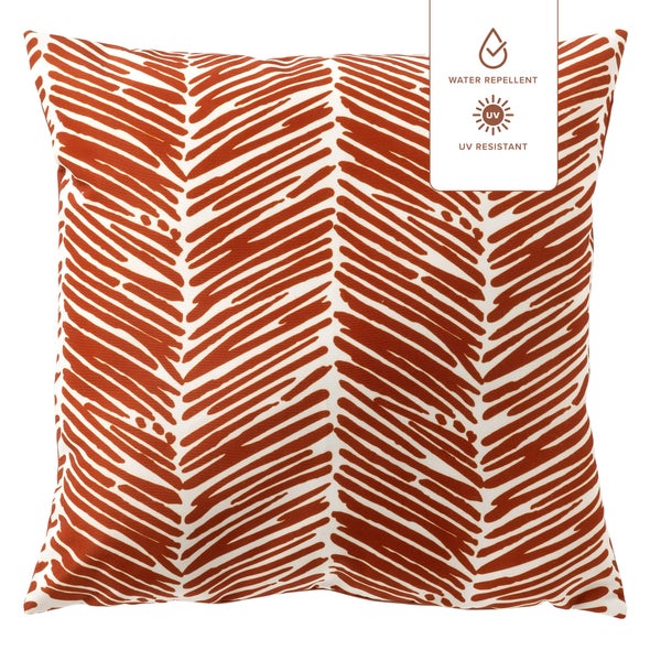 Dean Outdoor Kissen - 45x45 cm Orange - Mit Reißverschluss