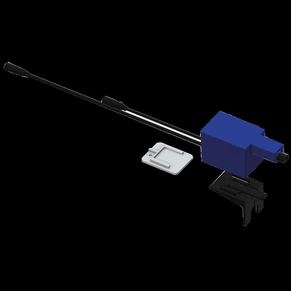 Elektrischer Stellantrieb für Heizkörper mit Anschlusskabel und Montagezubehör