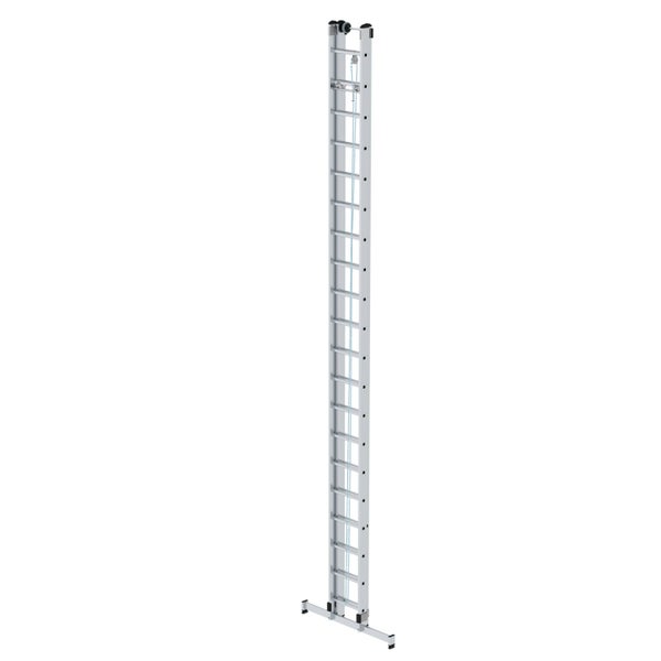 PROREGAL Sprossen-Seilzugleiter 2-Teilig mit Traverse 2 x 20 Sprossen
