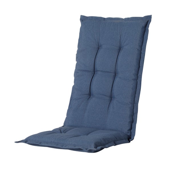 Gartenstuhlauflagen Panama saphirblau - Ca. 105x50 cm - 4er-Set