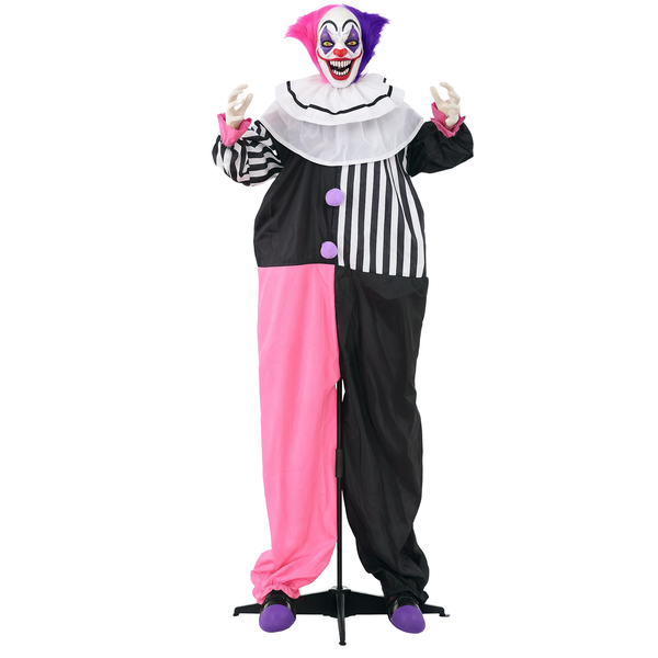 Animierter Horror-Clown für Halloween-Dekorationen.