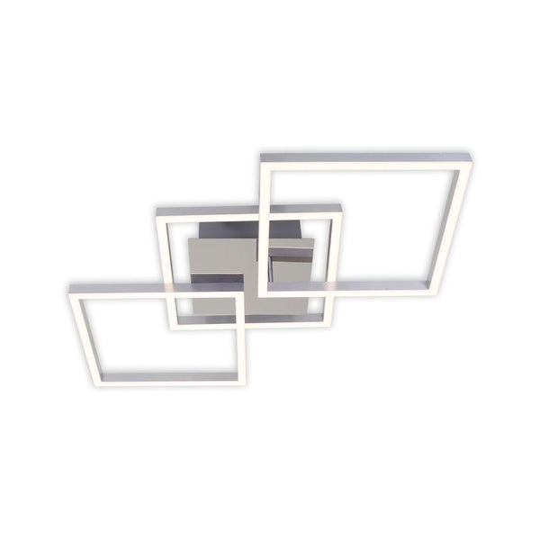 LED Deckenleuchte Dimmbar schwenkbar 36 W silber Metall-Kunststoff IP20 Briloner