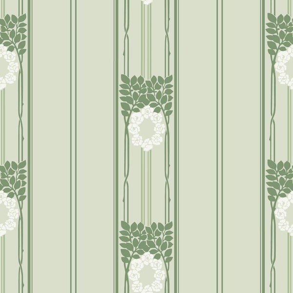 Duro Tapete Blumen Grün - 53 cm x 10.05 m - 661203