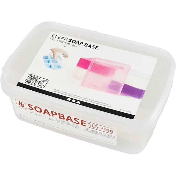 Creativ Company Seifenbasis, Kristallform für Gießseife, Transparent, 1 kg