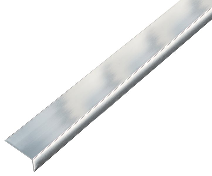 Winkelprofil aus Aluminium in L-Form für vielseitige Anwendungen im Innenausbau.