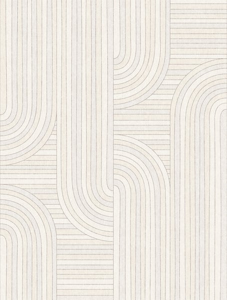 Tapete mit geometrischen Linien und Bögen