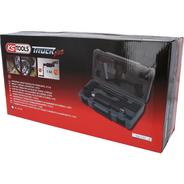 KS Tools Truck Plus Universal Kraftvervielfältiger-Satz, 5-teilig, im Koffer