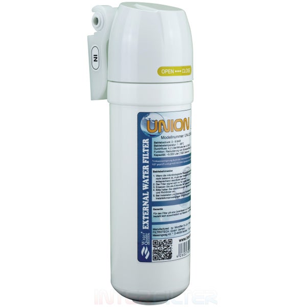 Externer Wasserfilter von Union mit Anschluss für Kühlschränke
