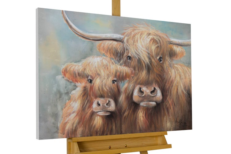 Handgemaltes Gemälde Acrylfarbe 100x75cm Braun