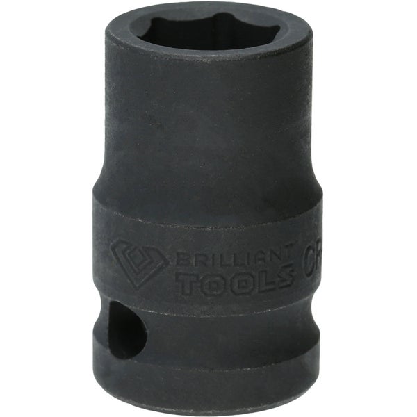 BRILLIANT TOOLS 1/2 Kraft-Stecknuss Sechskant 13 mm kurz - BT022634