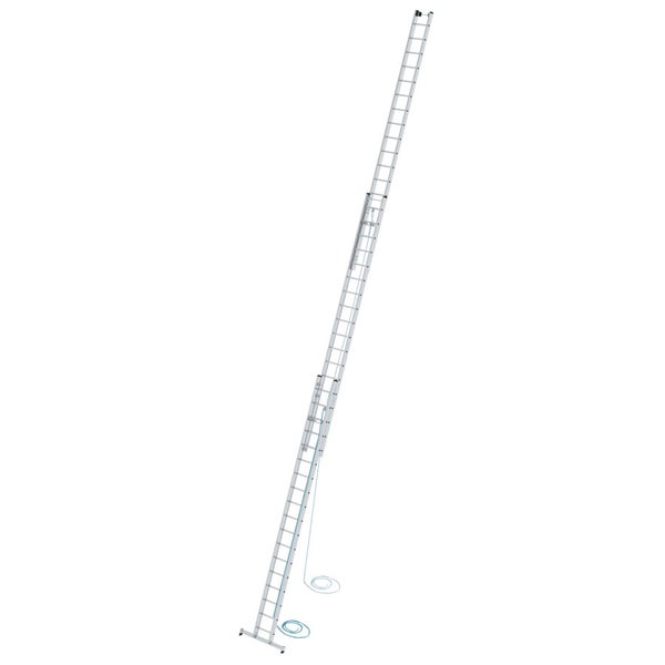 Ausgezogene Schiebeleiter aus Aluminium