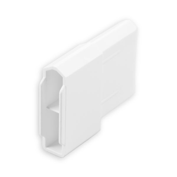 DIWARO. Endstabgleiter - Gleiter für Endstab | 28 x 12 mm | weiß | 1 Paar