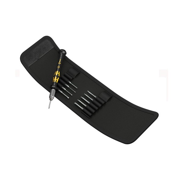 Feinmechaniker-Schraubendrehersatz mit Wechselklingen in einer Tasche