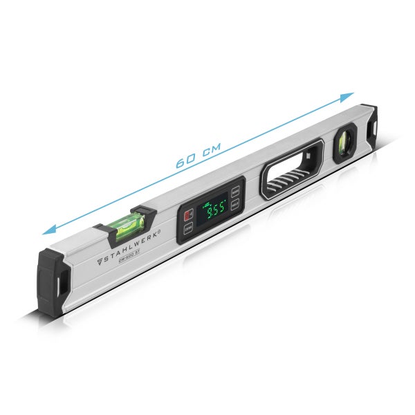 Digitale Wasserwaage DW-600 ST aus Aluminium mit 600 mm Länge
