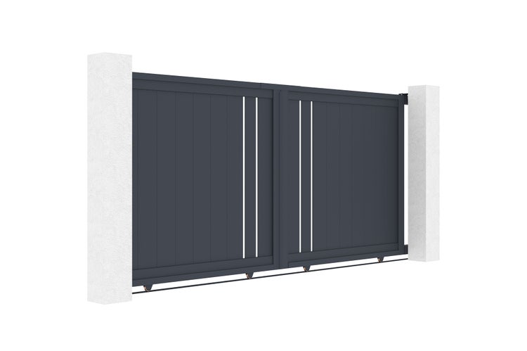 Elektrisches Schiebetor 3x1,4m GIONA + Motorisierung RANGER C300