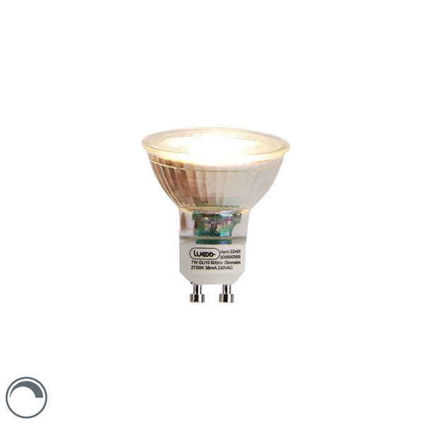 Dimmbare LED-Lampe GU10 7W 2700K