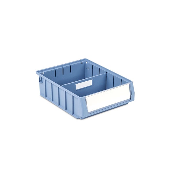 PROREGAL Regalkasten 300 BN Mit Etikett und Schutzhaube HxBxT 9 x 23,4 x 30 cm 4,4 Liter Sichtlagerkasten Sortimentskasten Sortimentsbox Kleinteilebox