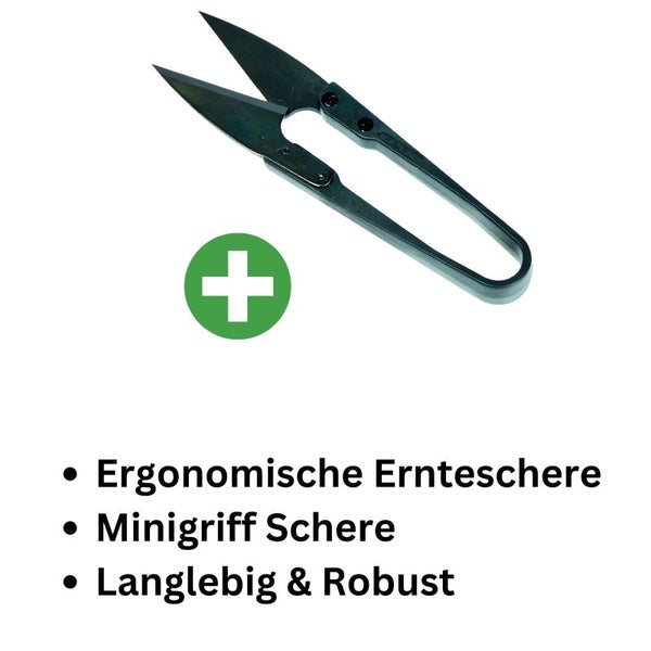 Mini-Griffschere – Präzise Gartenschere mit ergonomischem Griff & rostfreien Edelstahlklingen für Bonsai & feine Schnittarbeiten