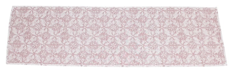 FRANK FLECHTWAREN | Tischläufer Little Snowflakes, 40 x 140 cm, POLYESTER, BAUMWOLLE, METALLIC-GARN,