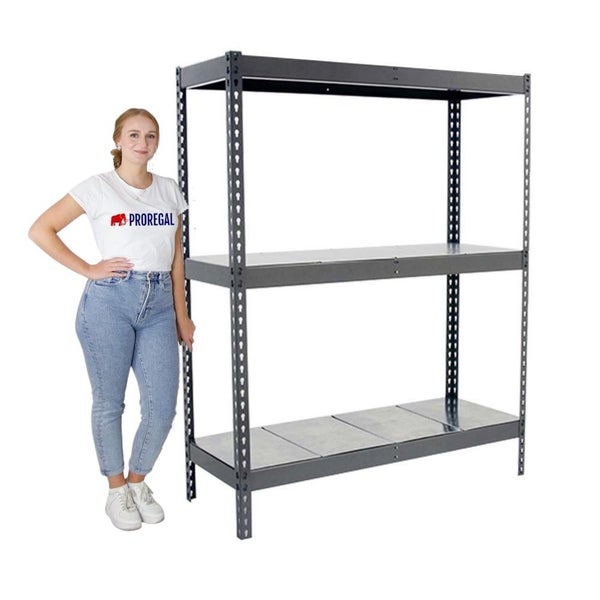 PROREGAL Schwerlastregal Big Metal Yeti Three HxBxT 200 x 120 x 60 cm Fachlast 400 kg Grau