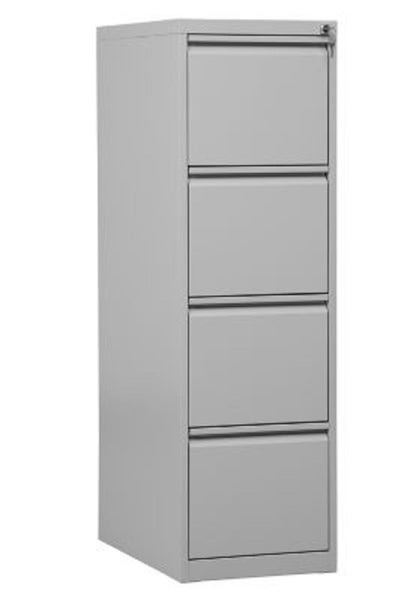 PROREGAL Hängeregistraturschrank 4 Schubladen Mare HxBxT 132 x 40 x 62 cm Grau