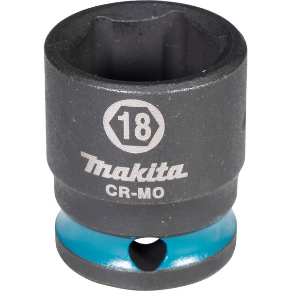 Makita E-15992 Steckschlüssel 3/8 SW18 Impact Black kurz