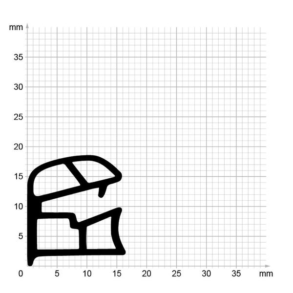 DIWARO. | Stahlzargendichtung SZ009 | grau | 5 Meter